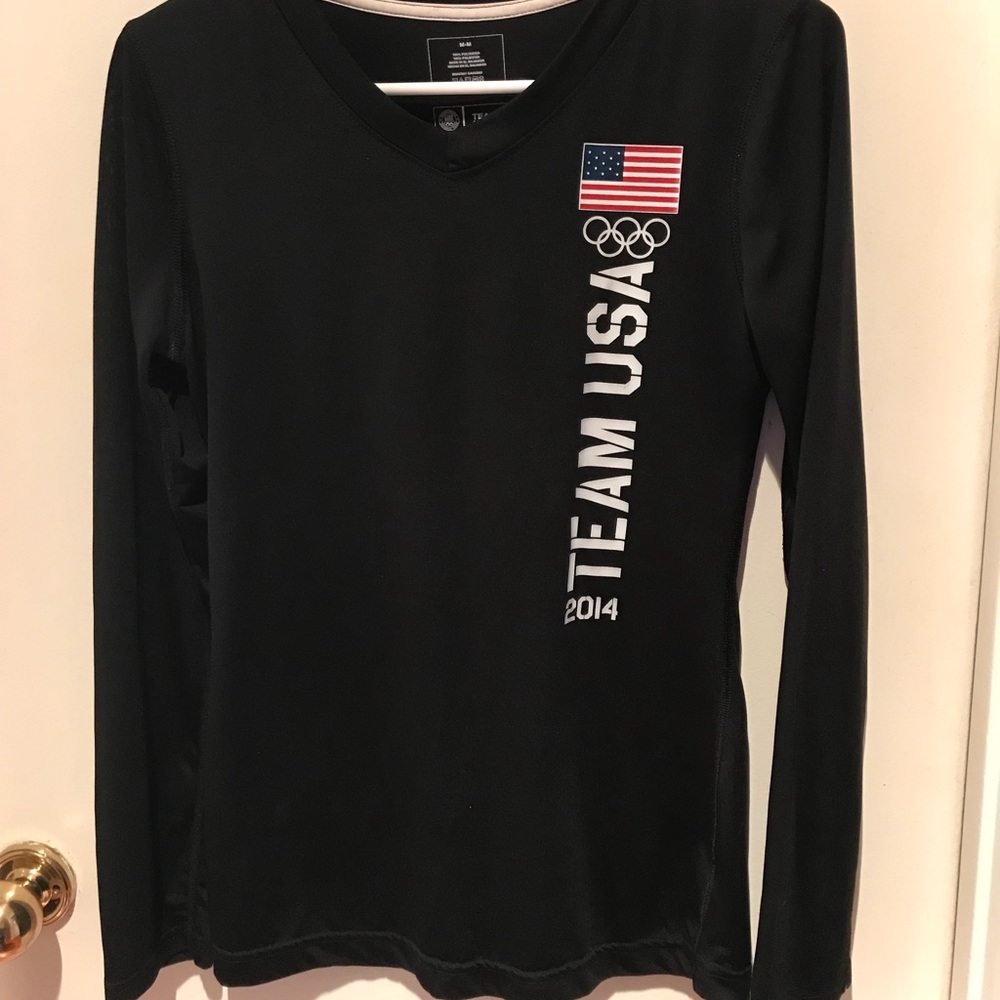 SOLD Team USA Olympic long sleeve workout top
